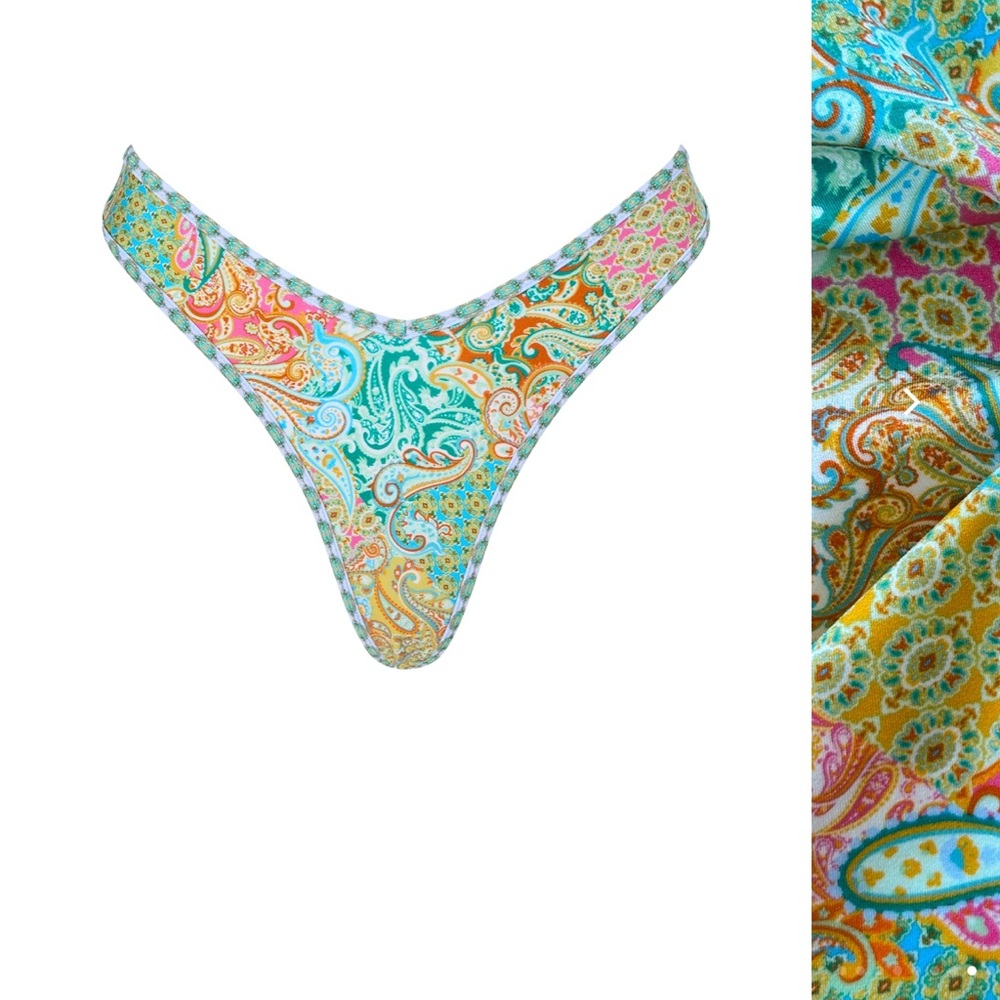 Paisley Print Bikini Bottom
